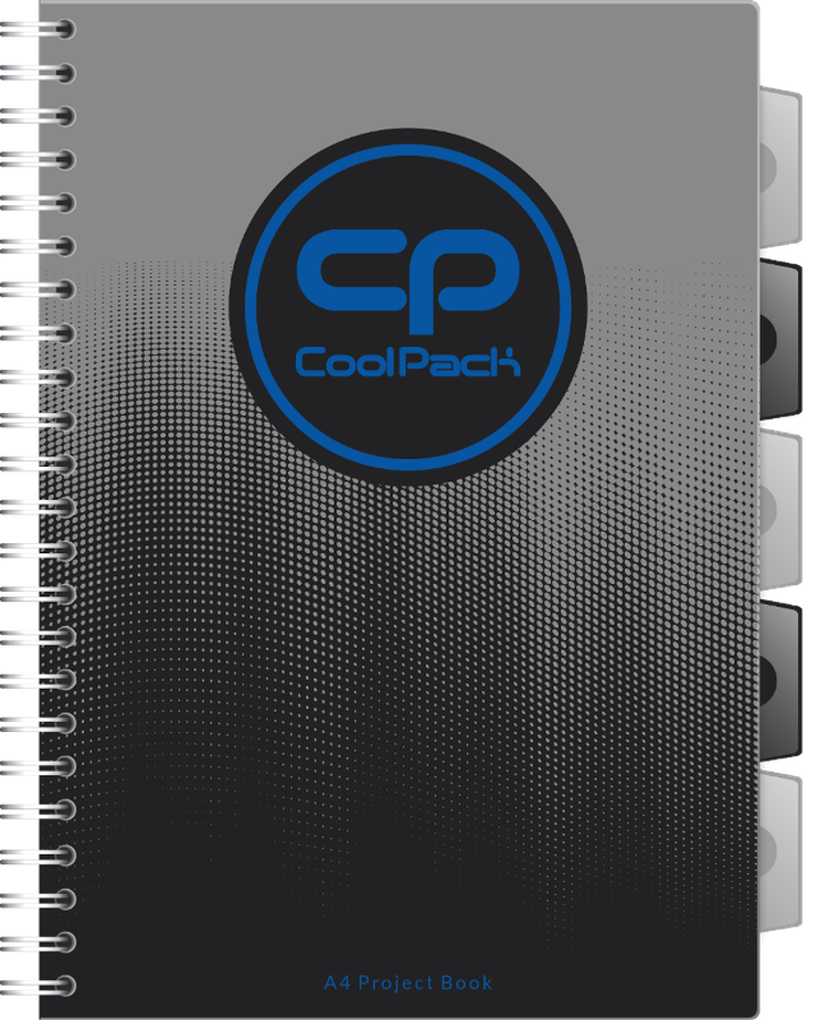 Patio, kołobrulion, A4, gradient grey, 1 szt.