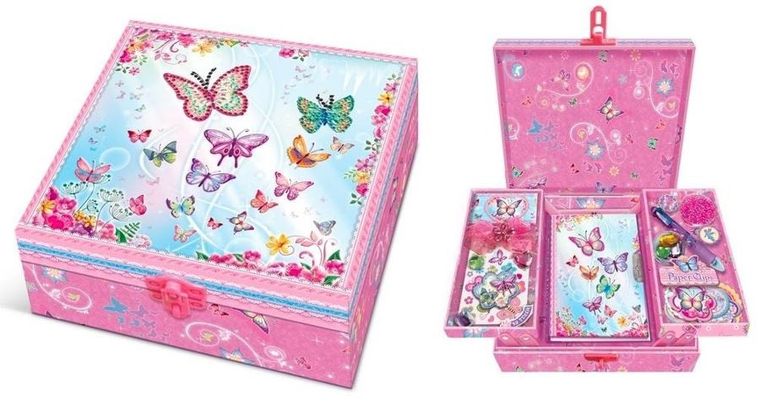 Pecoware, zestaw w pudełku z półkami, motylki