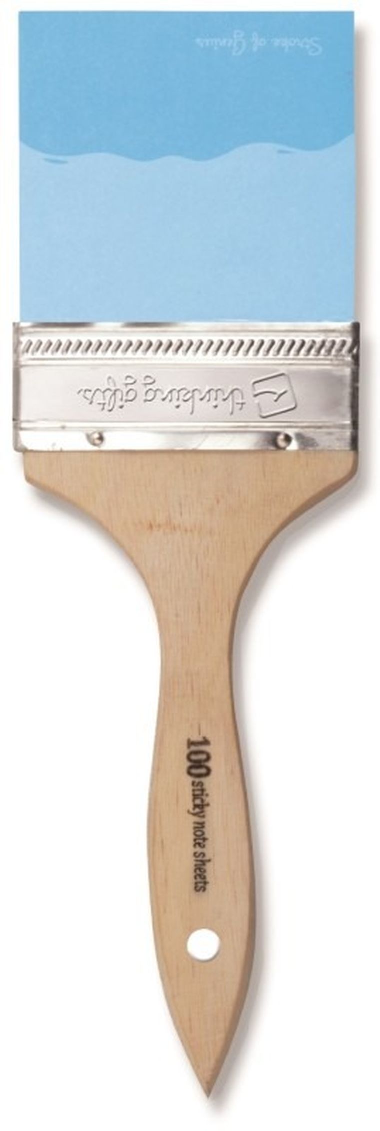 Pędzel duży, karteczki samoprzylepne