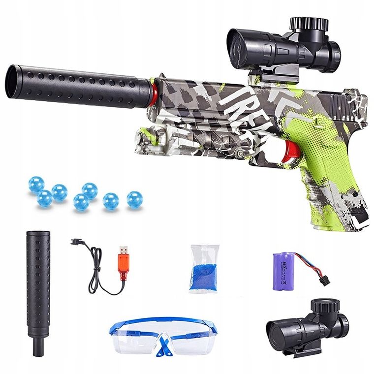 Pegaz Toys, elektryczny pistolet na kulki żelowe i strzałki