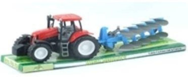 Pegaz Toys, traktor z przyczepą, pług