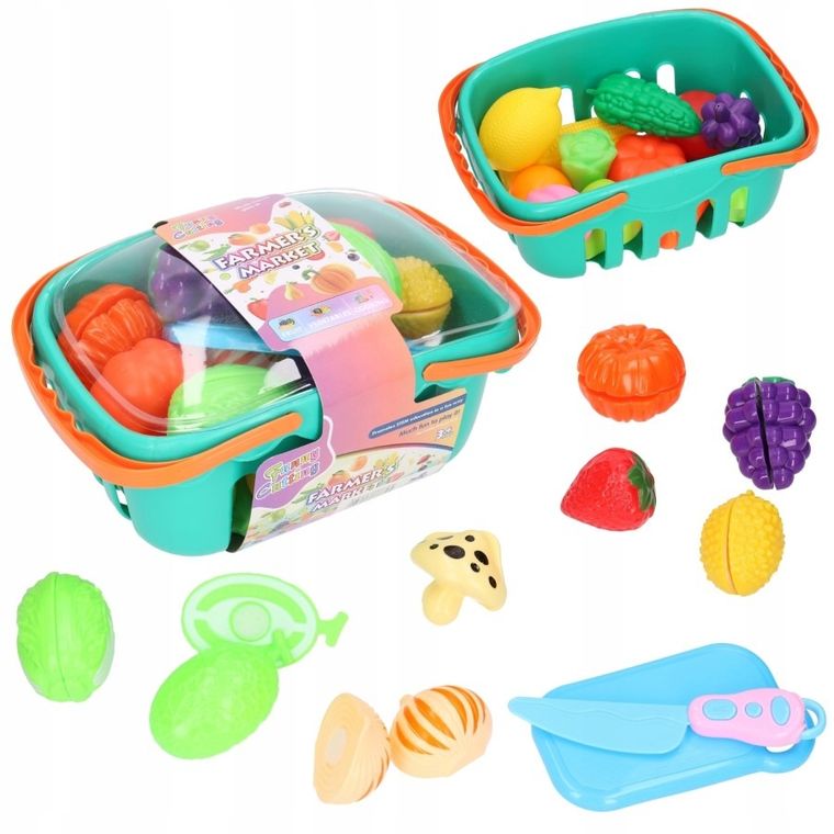 Pegaz Toys, warzywa do krojenia w koszyku