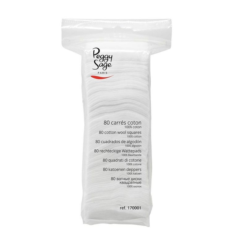 Peggy Sage, kwadratowe waciki, 80 szt.