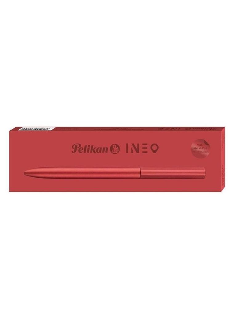 Pelikan, Ineo K6, długopis automatyczny w etui, metalowy, Elemente Fiery Red