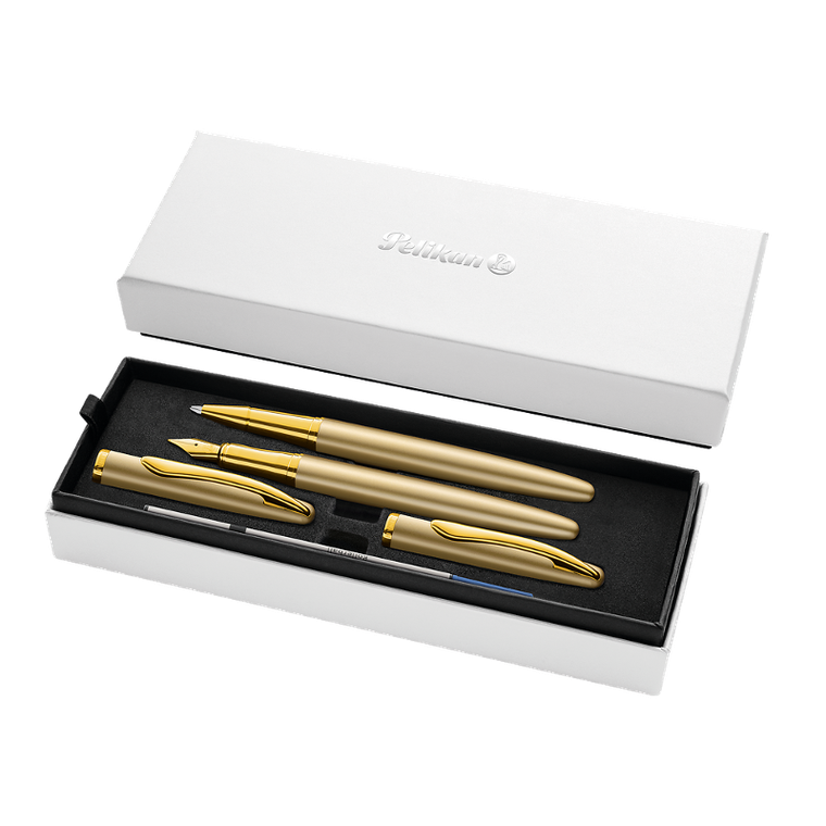 Pelikan, Jazz Noble Elegance, pióro kulkowe + pióro wieczne, Gold
