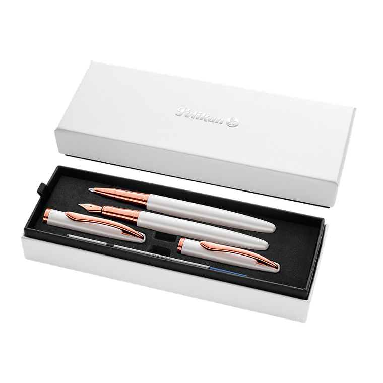 Pelikan, Jazz Noble Elegance, pióro kulkowe + pióro wieczne, Pearl