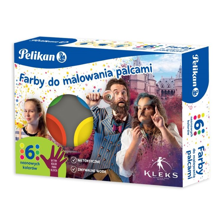 Pelikan, Kleks, farby do malowania palcami, neonowe, 6-40 ml