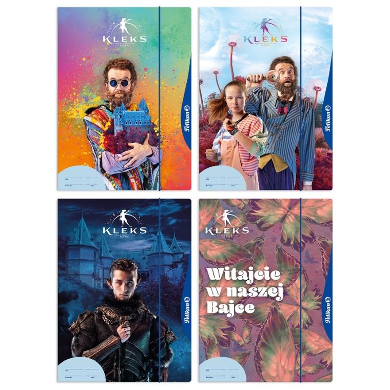 Pelikan, Kleks, teczka z gumką, A4, 1 szt.