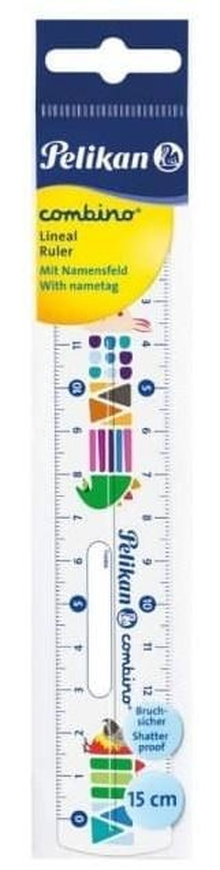 Pelikan, linijka 15 cm, combino