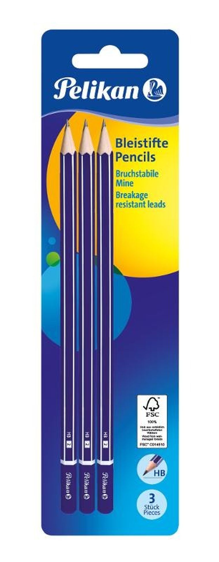 Pelikan, ołówek, GP HB, 3 szt.