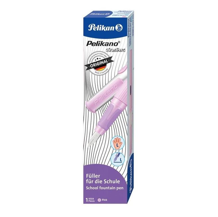 Pelikan, pióro wieczne dla leworęcznych, różowe