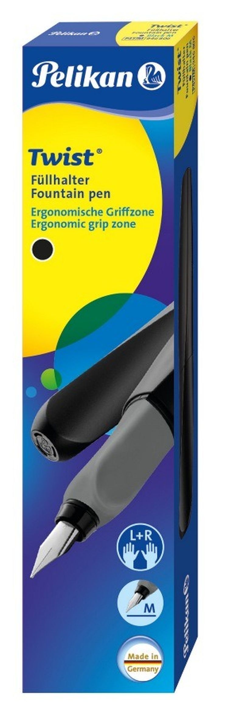 Pelikan, pióro wieczne, twist p457, M 1, czarny