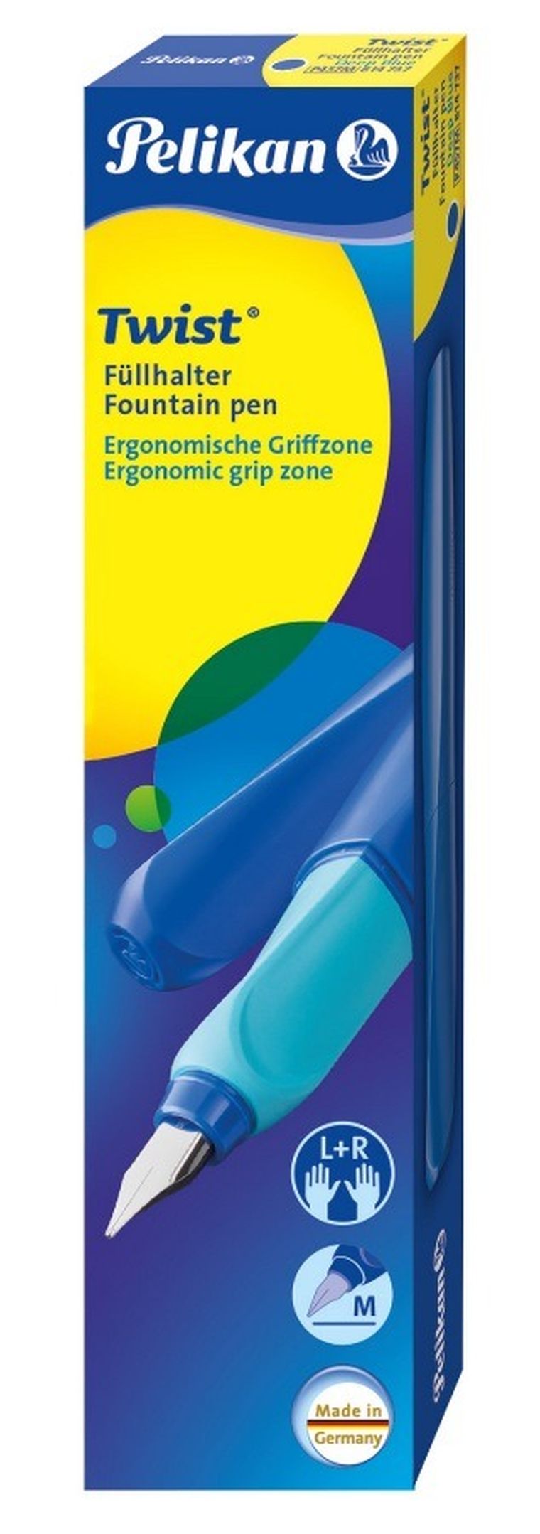 Pelikan, pióro wieczne, twist p457, M 1, deep blue