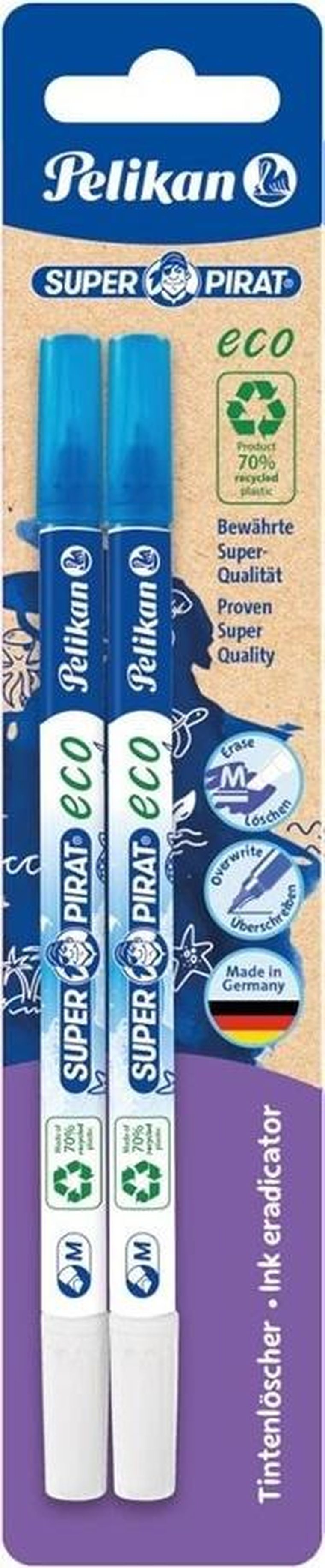 Pelikan, Super Pirat Eco, korektor do piór, 850M, 2 szt.