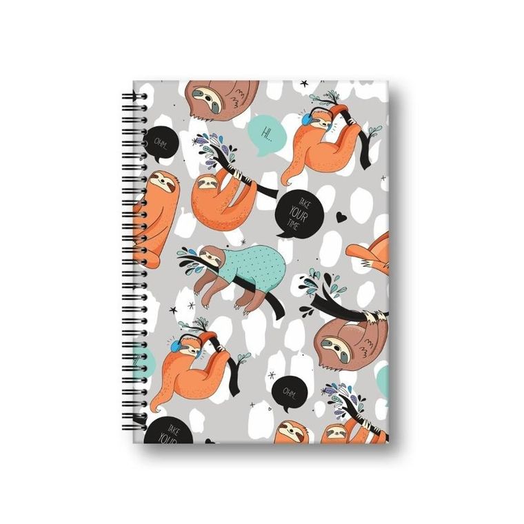 Penmate, brulion, A5, 80 kartek, kratka, Leniwce, 1 szt.