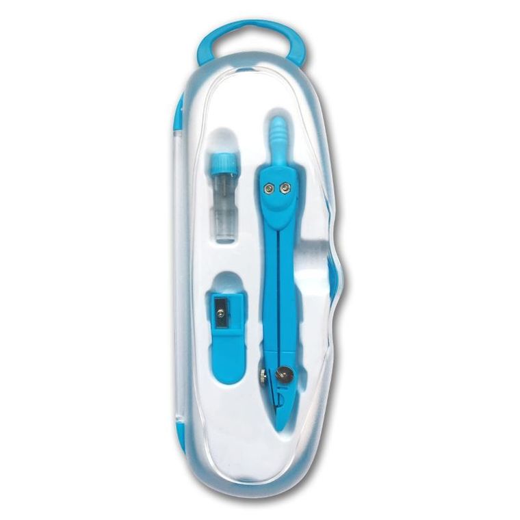 Penmate, cyrkiel szkolny z grafitem, 2 mm, niebieski