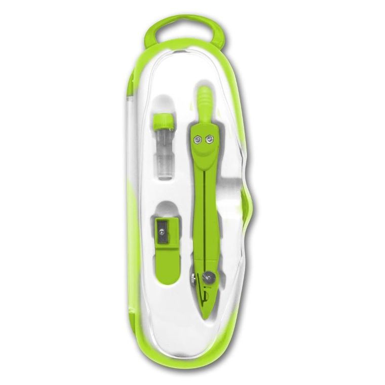 Penmate, cyrkiel szkolny z grafitem, 2 mm, zielony