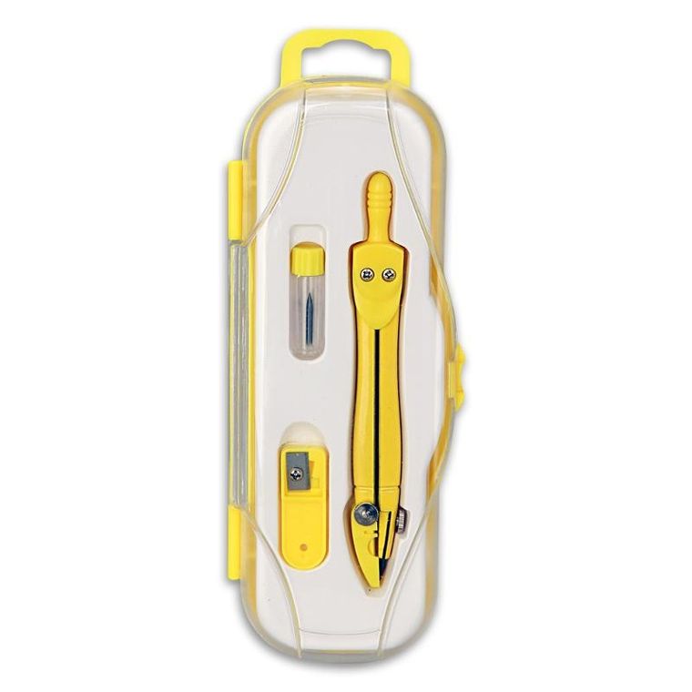 Penmate, cyrkiel szkolny z grafitem, 2 mm, żółty