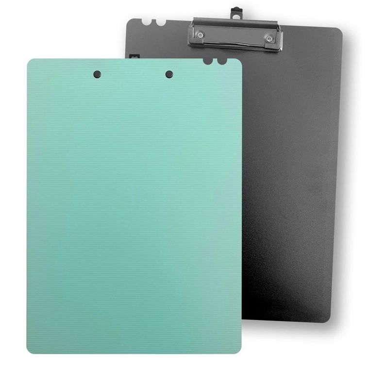 Penmate, deska z klipem A4, morandi niebiesko-zielona