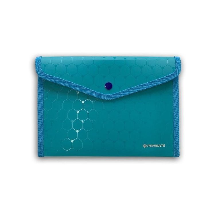 Penmate, koperta PP na zatrzask, niebieska, A5, 1 szt.