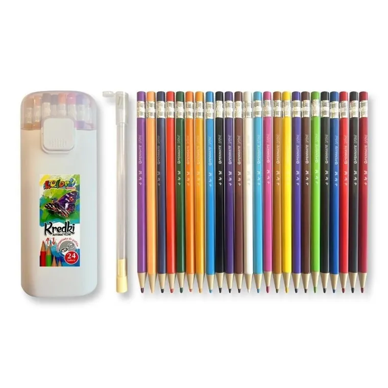 Penmate, kredki + temperówka, 24 kolory