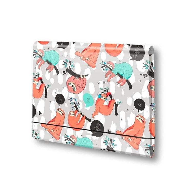 Penmate, teczka łamana na gumkę, A5, nierysująca, leniwce