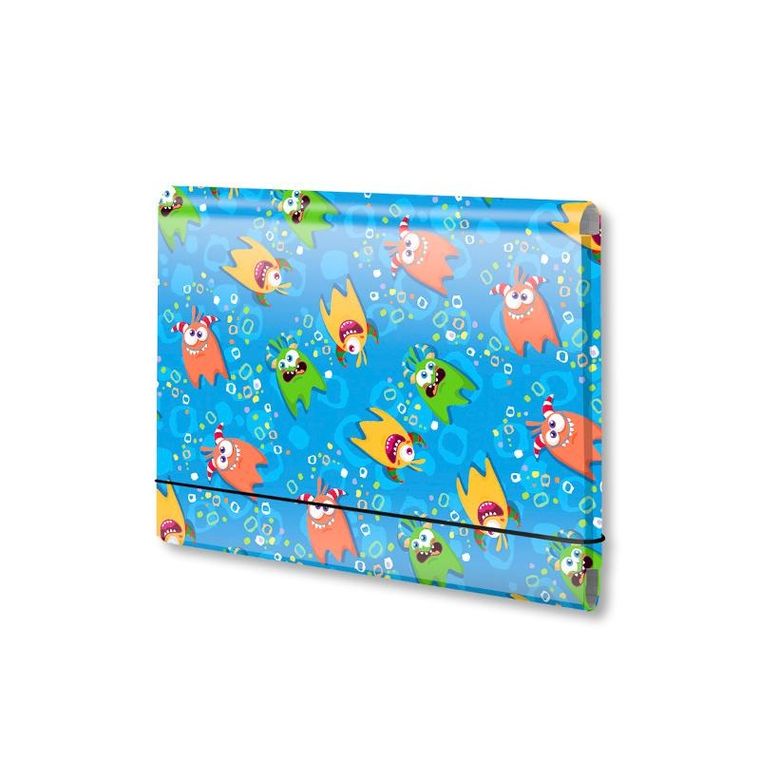 Penmate, teczka łamana z gumką, A5, penmate, monster, 1 szt.