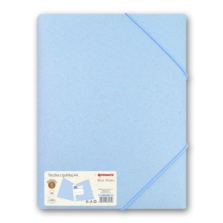 Penmate, teczka z gumką A4, niebieska