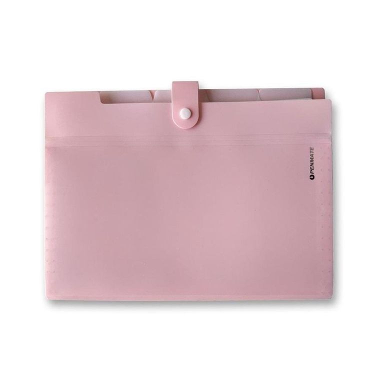 Penmate, teczka z przegródkami, A4, pomarańczowa, 1 szt.