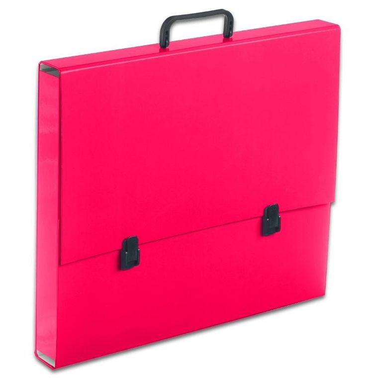 Penmate, teczka z rączką A3, 2 cm, róż malinowy, 1 szt.