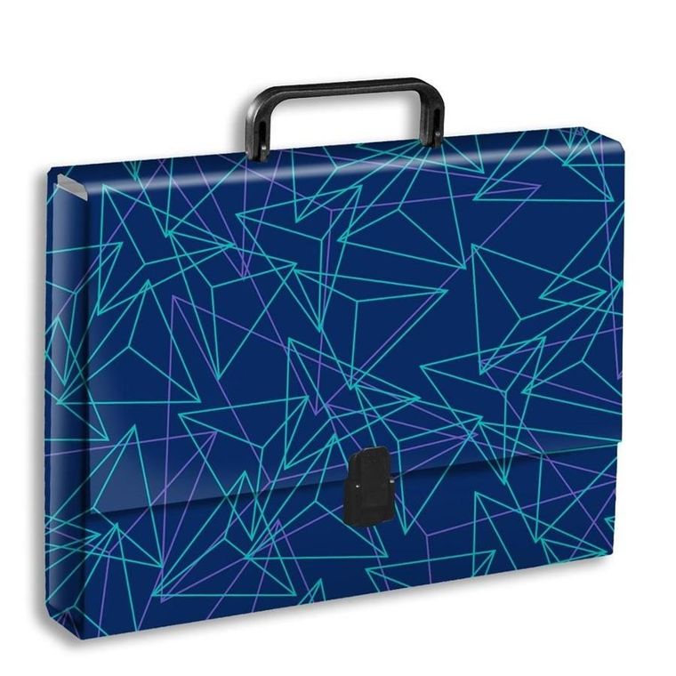 Penmate, teczka z rączką, A4, geometria, 1 szt.