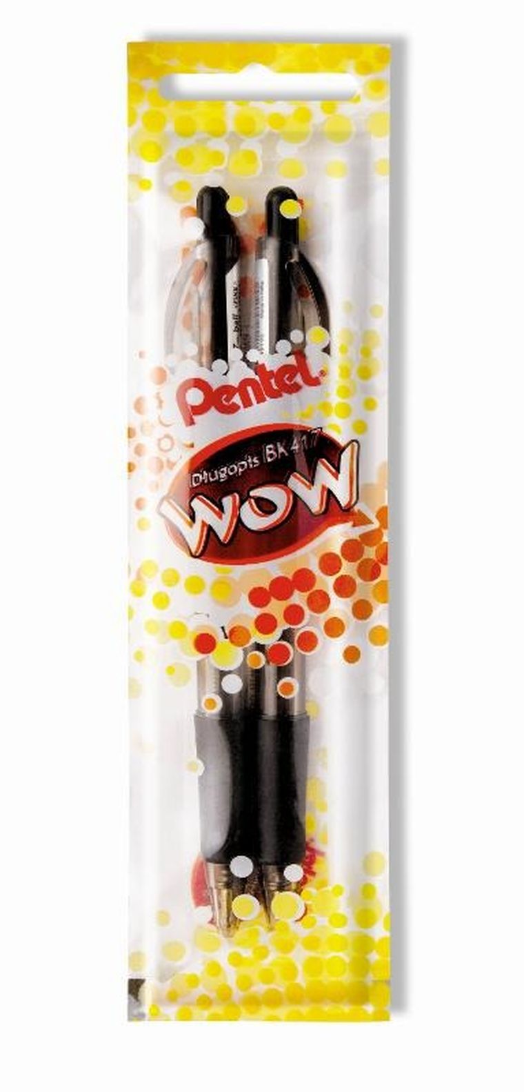 Pentel, długopis, czarny, 0,7 mm, 2 szt.