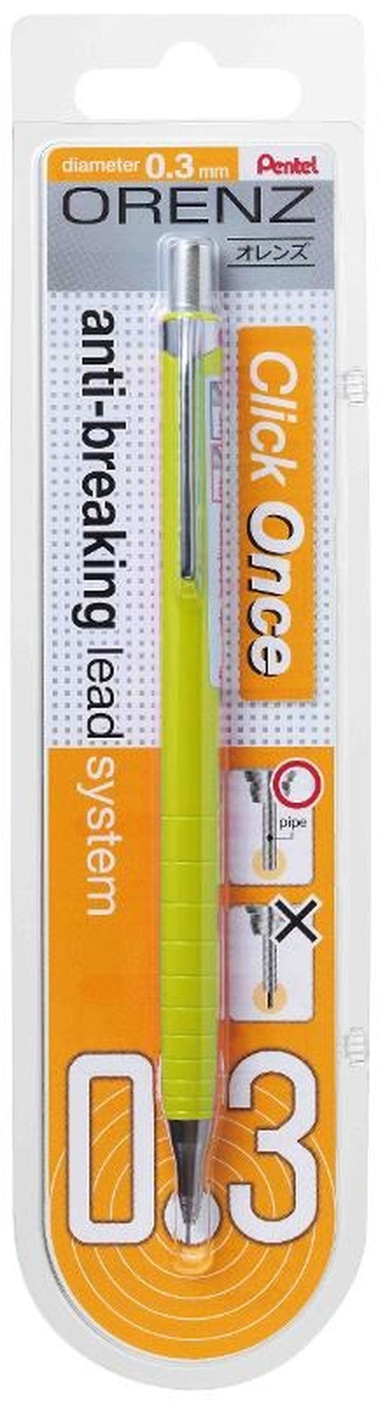 Pentel, ołówek automatyczny, Orenz, 0,2 mm