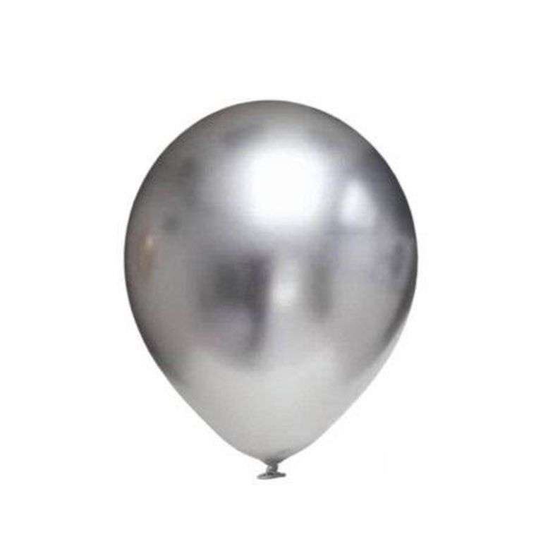 Penword, balony chromowane, srebrne, 30,5 cm, 10 szt.