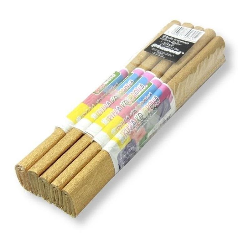 Penword, bibuła marszczona, złota, 25-200 cm, 5 szt.