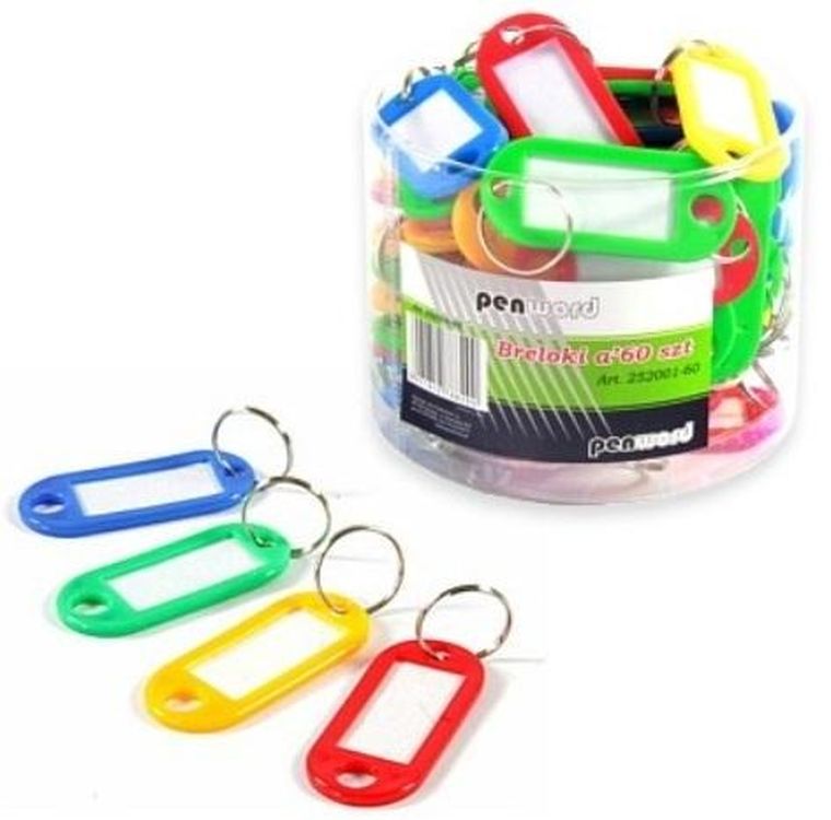 Penword, brelok, do kluczy, 60 szt.