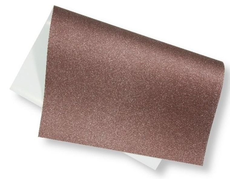 Penword, brystol brokatowy, 200g, brązowy, 40-60 cm, 5 arkuszy