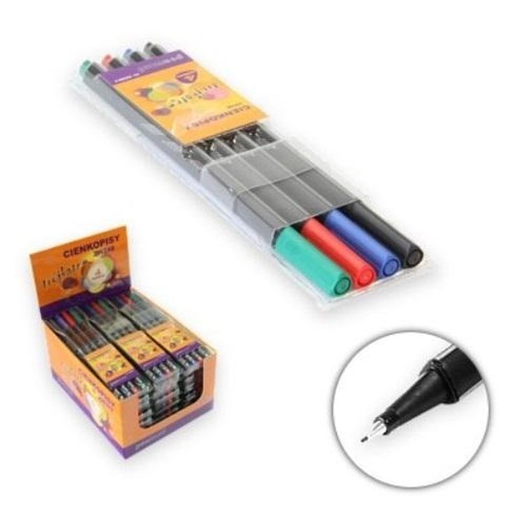 Penword, cienkopisy trójkątne, 4 kolory