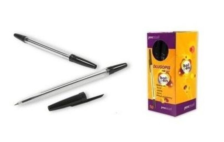 Penword, długopis, czarny, 50 szt.