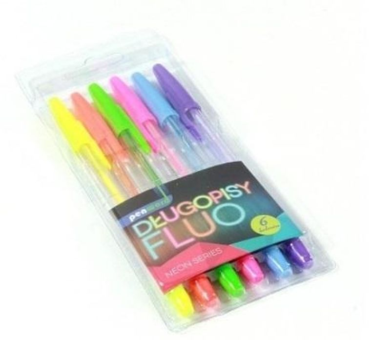 Penword, Fluo, długopis, 6 kolorów