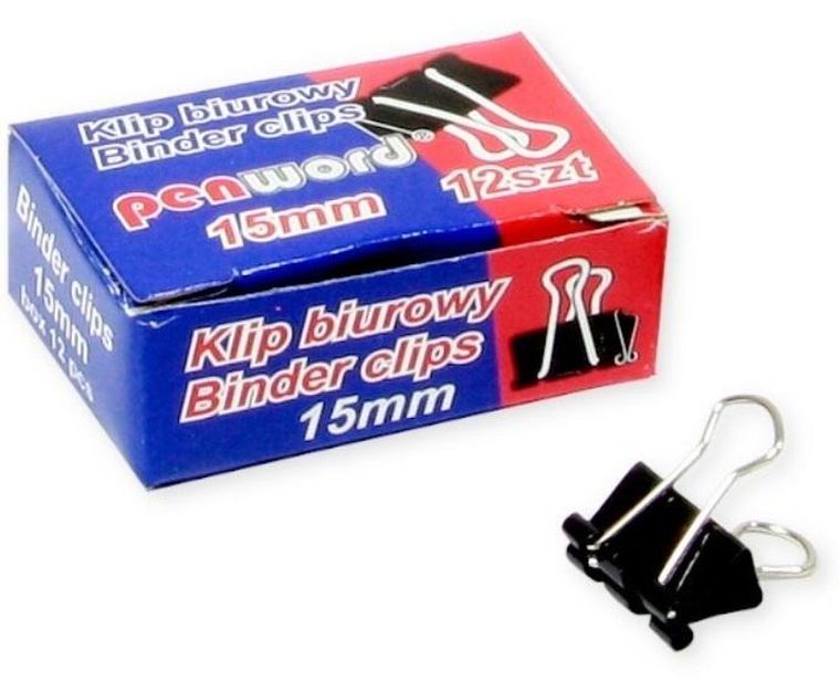 Penword, klip biurowy, 15 mm, 12 szt.