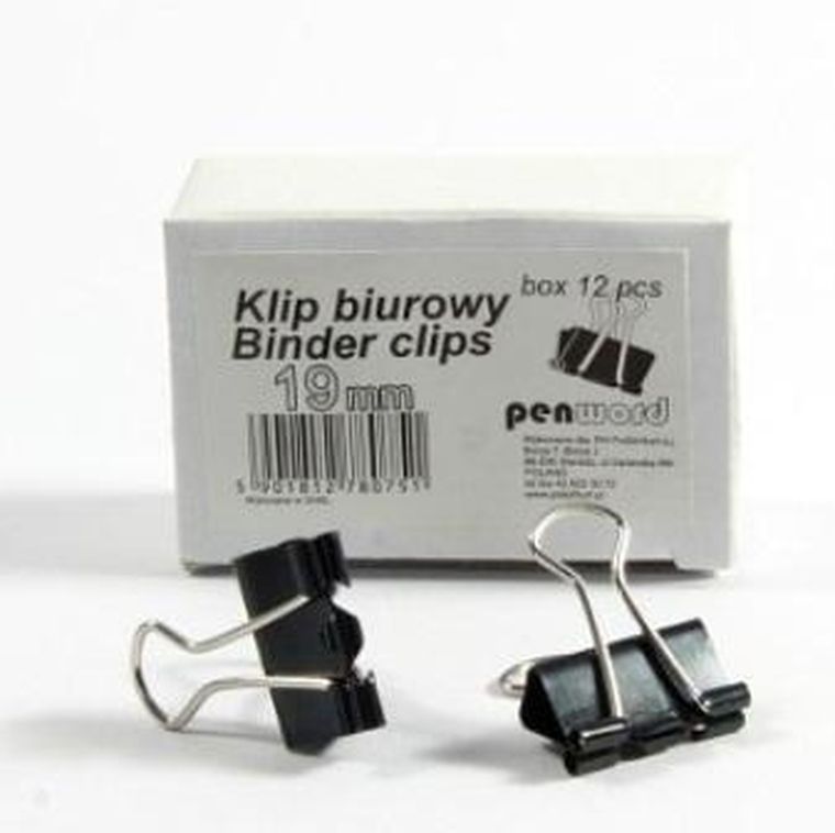 Penword, klip biurowy, 19 mm, 12 szt.