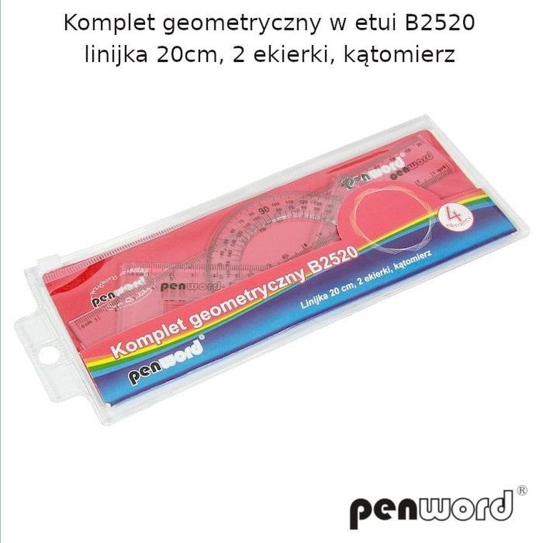 Penword, komplet geometryczny, 4 elementy