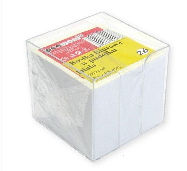 Penword, kostka biurowa w pudełku, biała, 85-85 mm, 800 szt.