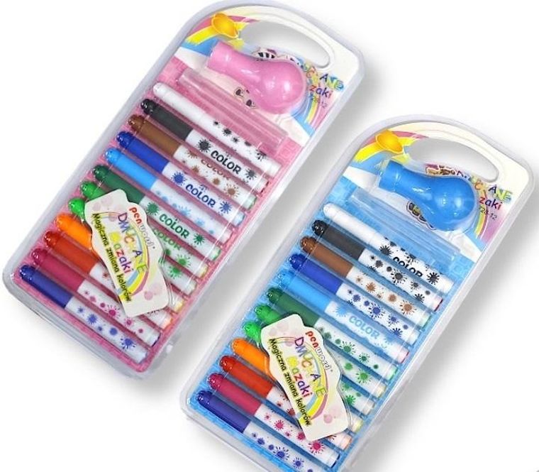 Penword, mazaki dmuchane, 12 kolorów + szablon