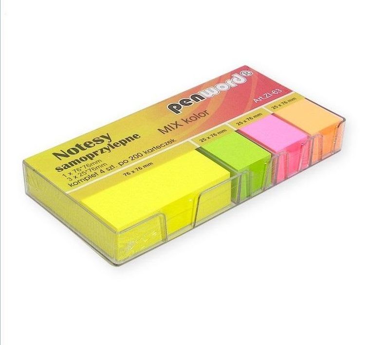 Penword, notes samoprzylepny, 4 kolory, 200 szt.