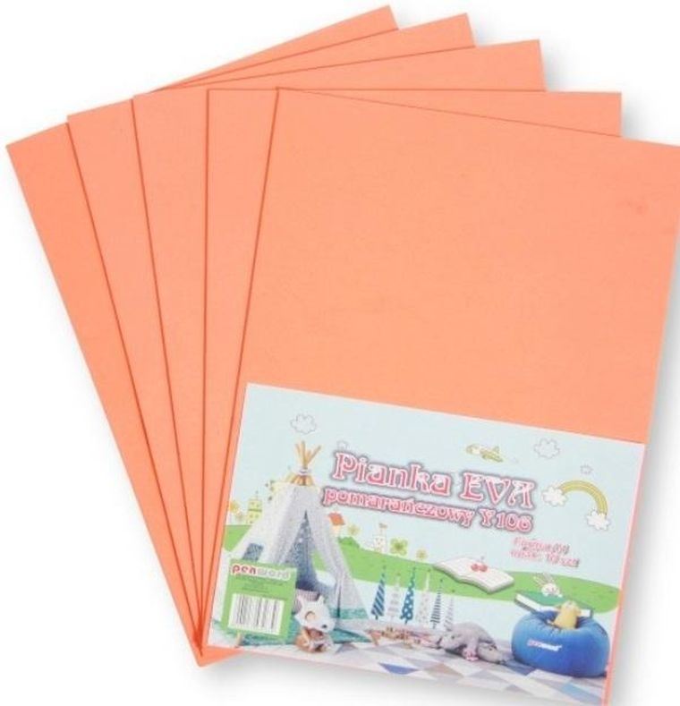 Penword, pianka standard, pomarańczowa, 20-30 cm, 5 szt.