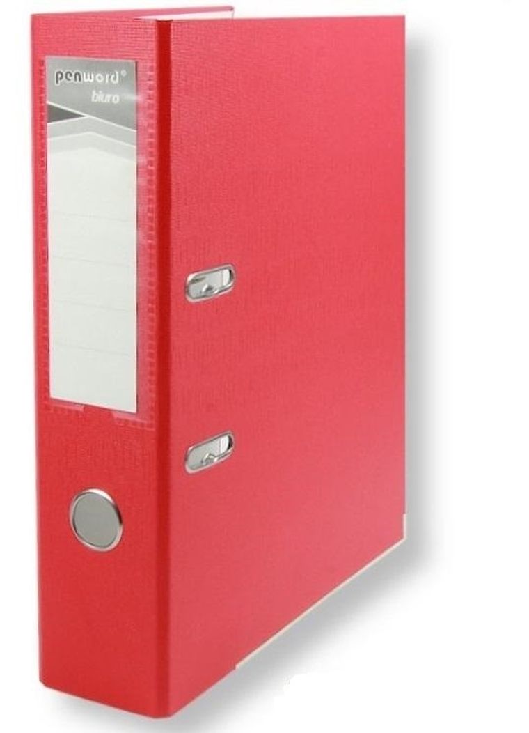 Penword, segregator A4 z okuciem, czerwony, 7,5 cm