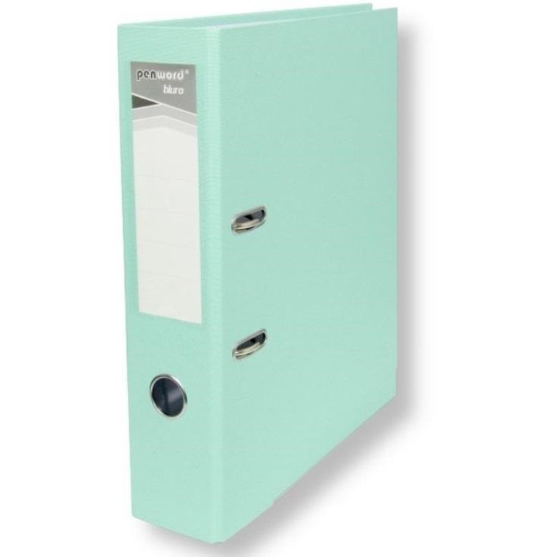 Penword, segregator A4 z okuciem, miętowy pastelowy, 7,5 cm