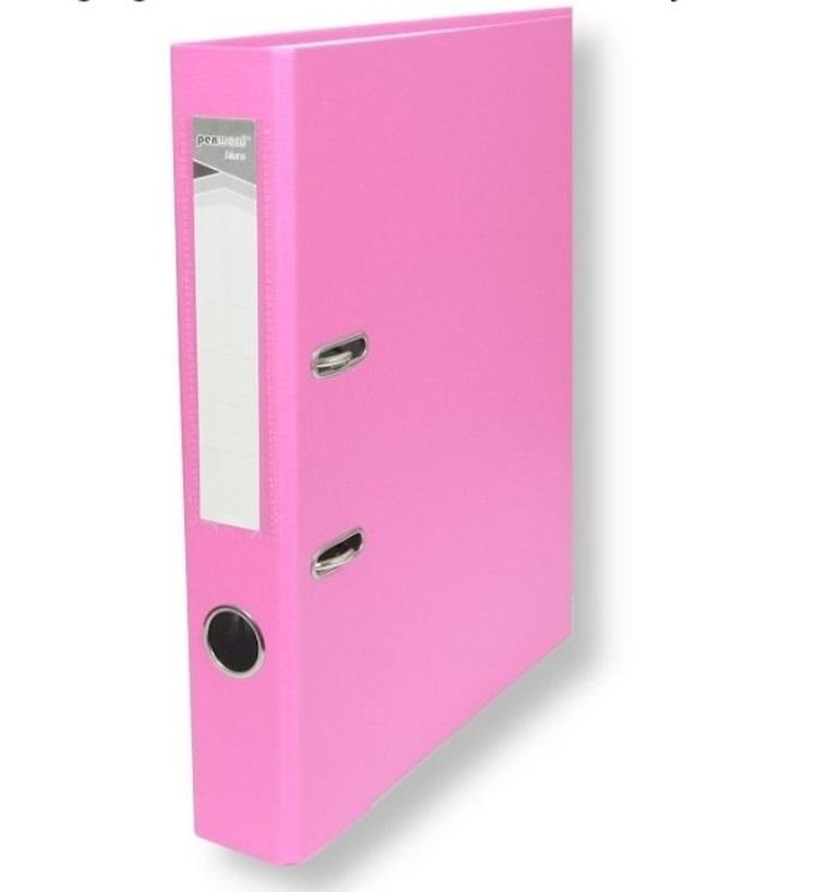 Penword, segregator A4 z okuciem, różowy, 5 cm